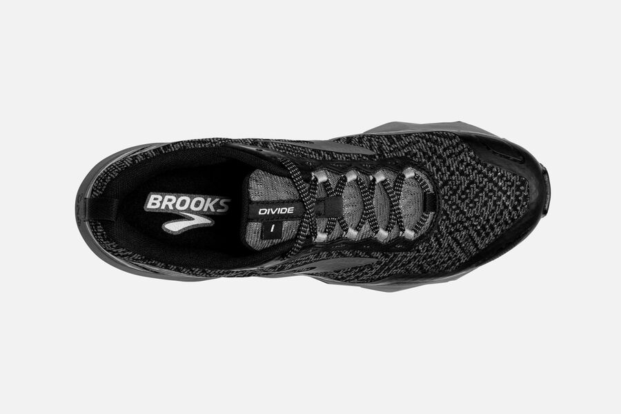 Brooks Divide Trail Loopschoenen Heren - Zwart/Grijs - 096823DXQ